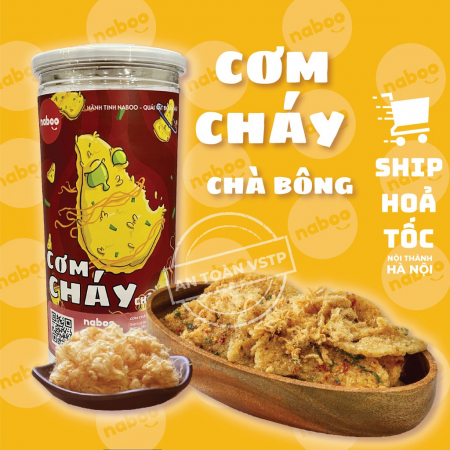 Cơm Cháy Chà Bông Naboo Vừa Giòn Vừa Ngon Ăn Là Mê - Đồ Ăn Vặt Hà Nội 300g