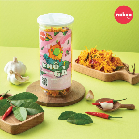 Khô Gà Lá Chanh Naboo Loại 1 Thơm Ngon Cay Vừa, Đồ Ăn Vặt Hà Nội 300g