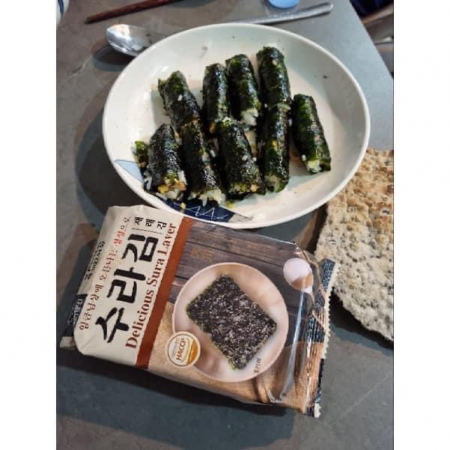 Rong Biển Ăn Liền Hàn Quốc 1 Bịch 3 Gói 5g ít mặn