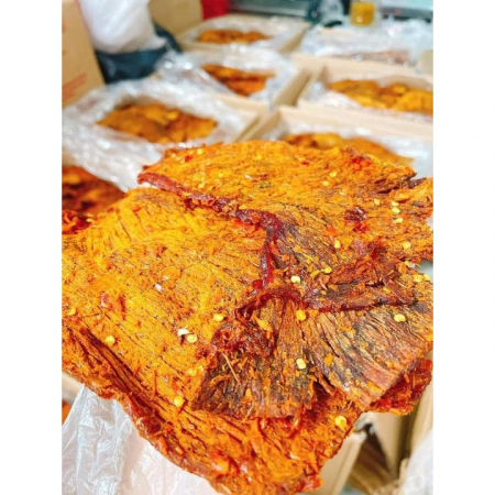 Khô Bò Miếng Cay Vừa Naboo, hũ pet 200gr ăn vặt siêu ngon